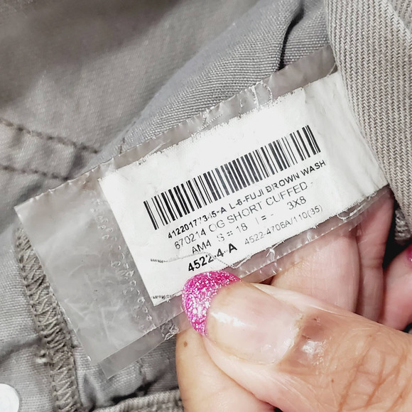 Old Navy High-Waisted O.G. Straight Cuffed Gray Jean Shorts Size 18 - Picture 10 of 10